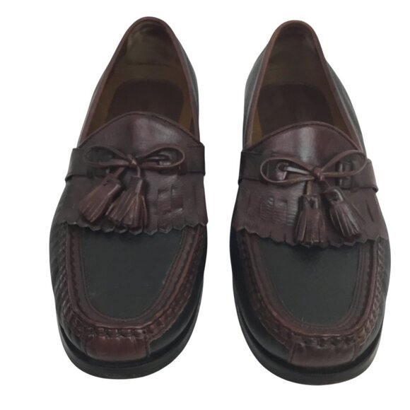 Johnston & Murphy Aragon Kiltie Tassel Loafers Mens 10.5M Leather Mahogany & Bla main image 11